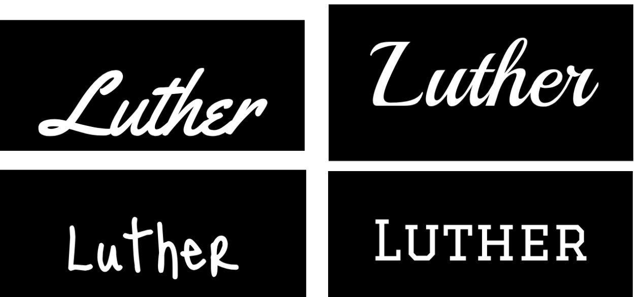 Luther Logo - Entry #70 by areebusmn for I want a logo that says 'Luther' in a ...