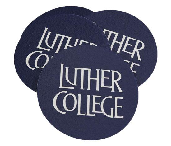 Luther Logo - Custom Leather Coaster with Luther logo #1801406