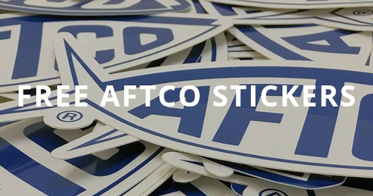 Aftco Logo - Free AFTCO Fishing Stickers - Free Product Samples