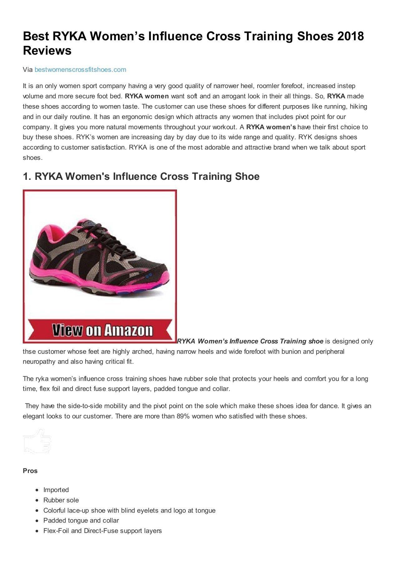 Ryka Logo - Best RYKA Women's Influence Cross Training Shoes 2018 Reviews