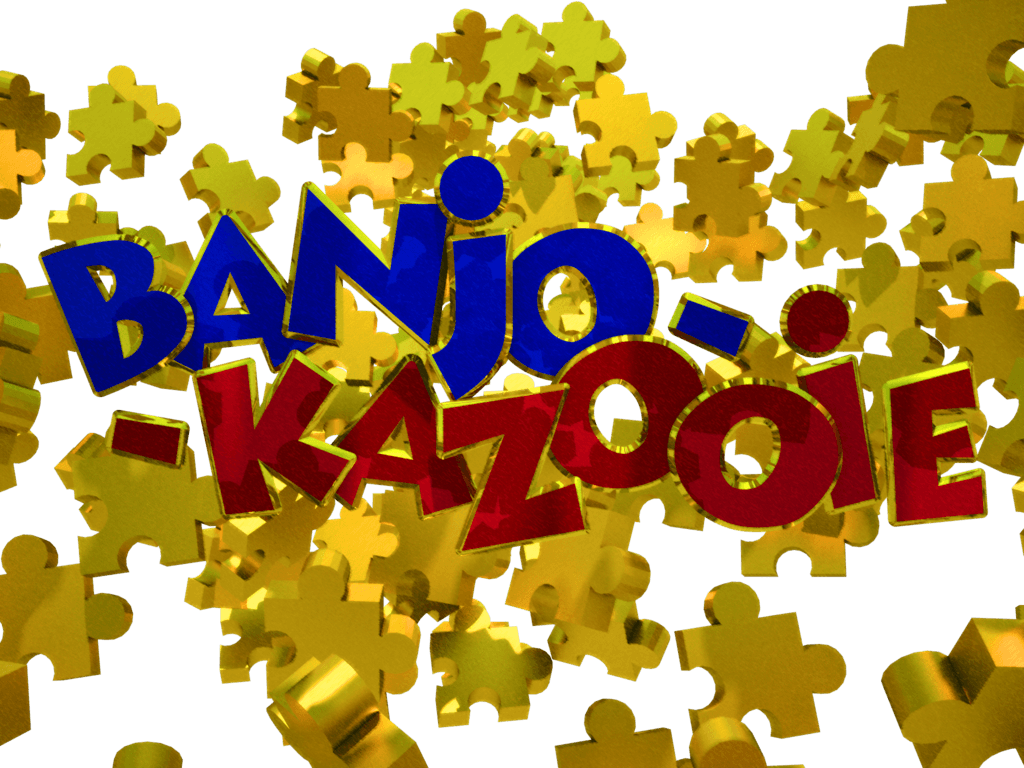 Banjo-Kazooie Logo - Banjo Kazooie logo sea of jiggies