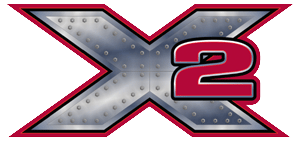 X2 Logo - X2 (roller coaster)