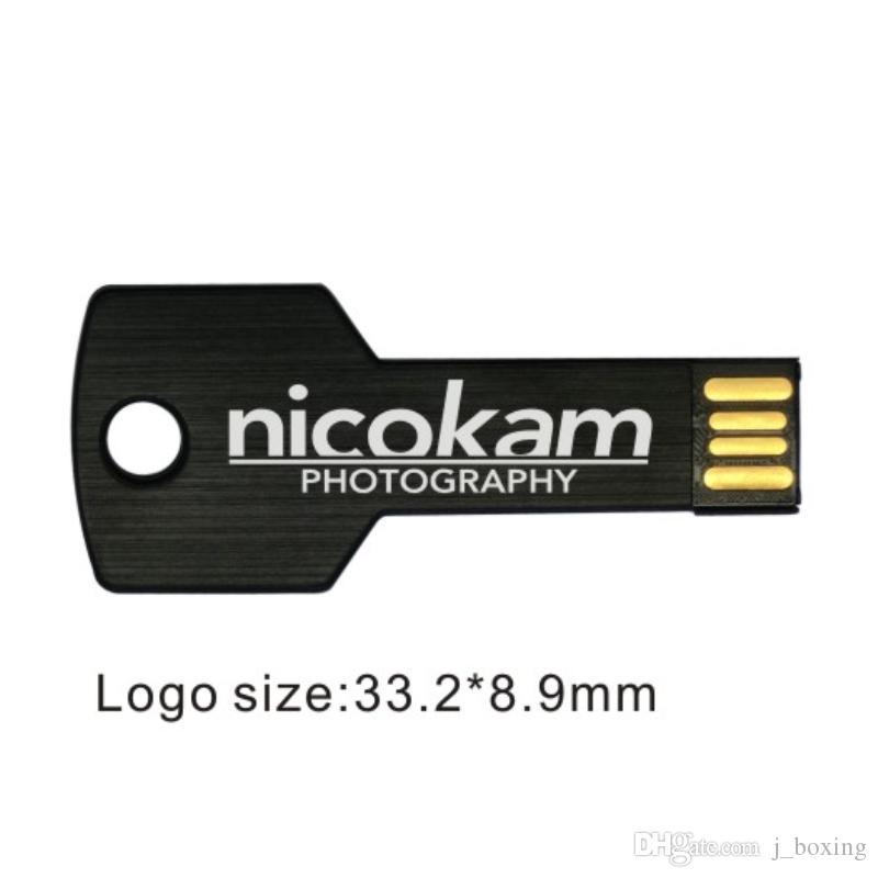 Bulk Logo - Bulk 50pcs 32GB Custom logo USB 2.0 Flash Drive Key Model Personalize Name  Pen Drive Engraved Brand Memory Stick for Computer Macbook Tablet