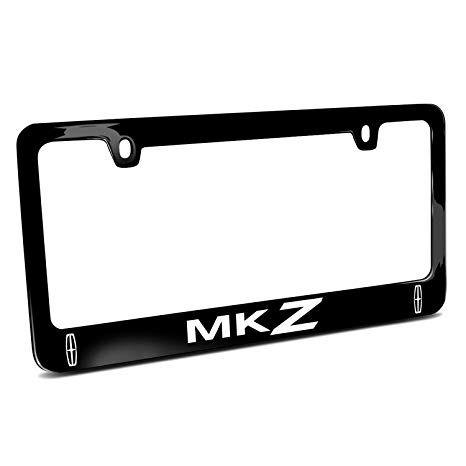 MKZ Logo - Amazon.com: iPick Image Lincoln MKZ Dual Logo Black Metal License ...