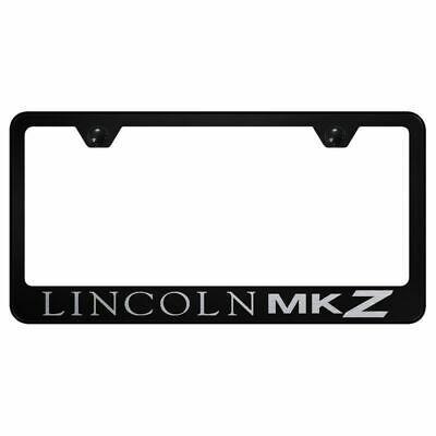 MKZ Logo - LINCOLN MKZ LOGO Powder Coated Black Gloss License Plate Frame Tag