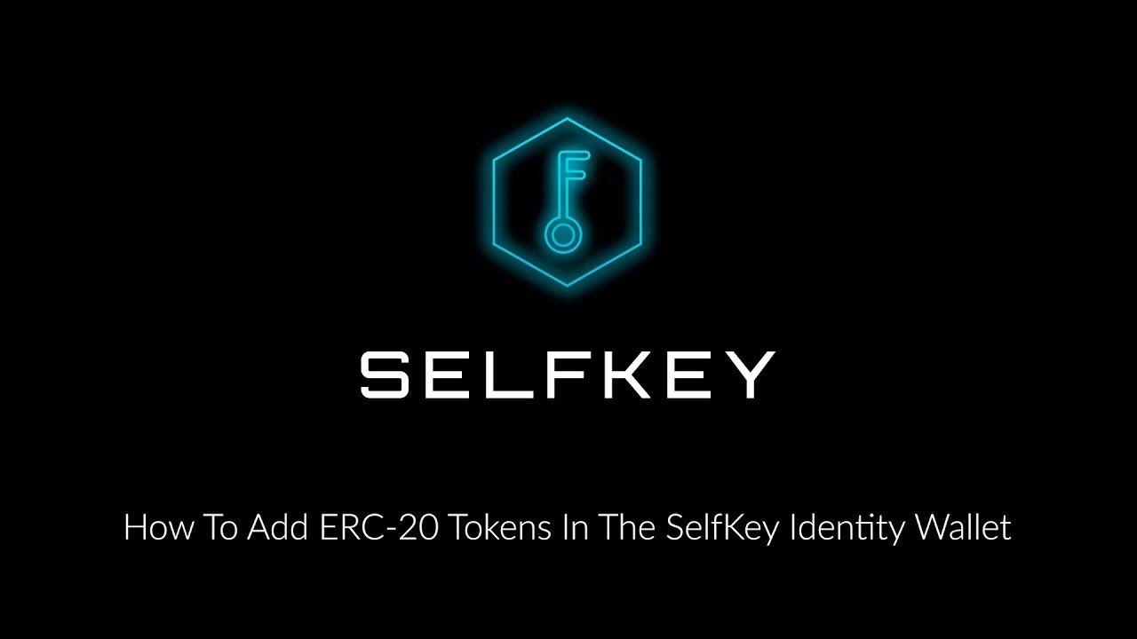 Selfkey Logo - How To Add ERC 20 Tokens To The SelfKey Identity Wallet