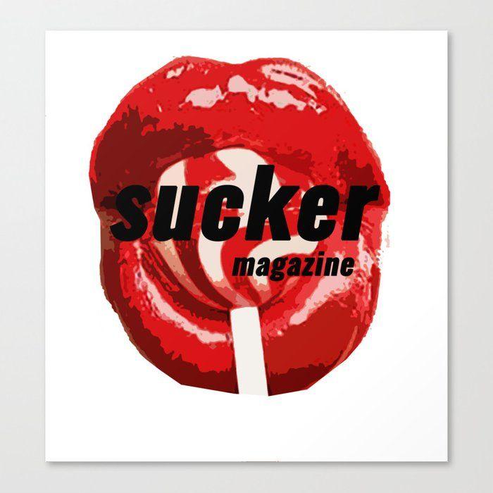 Sucker Logo - Sucker Magazine Logo Canvas Print