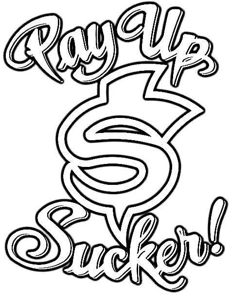 Sucker Logo - West Coast Choppers Jesse James Pay Up Sucker Logo. West Coast