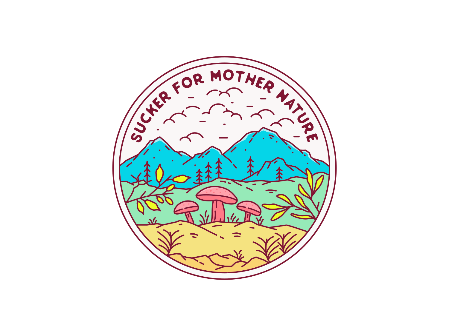 Sucker Logo - Sucker for Mother Nature Color Version by Hafizh Pradana on Dribbble