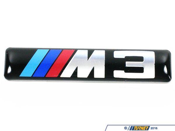 BMW M3 Logo - Side Grille Emblem with M3 logo M3. Turner