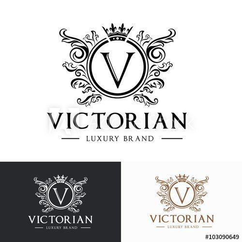 Victorian Logo - Victory logo,crest logo,v letter logo,Victorian logo,Vector logo ...