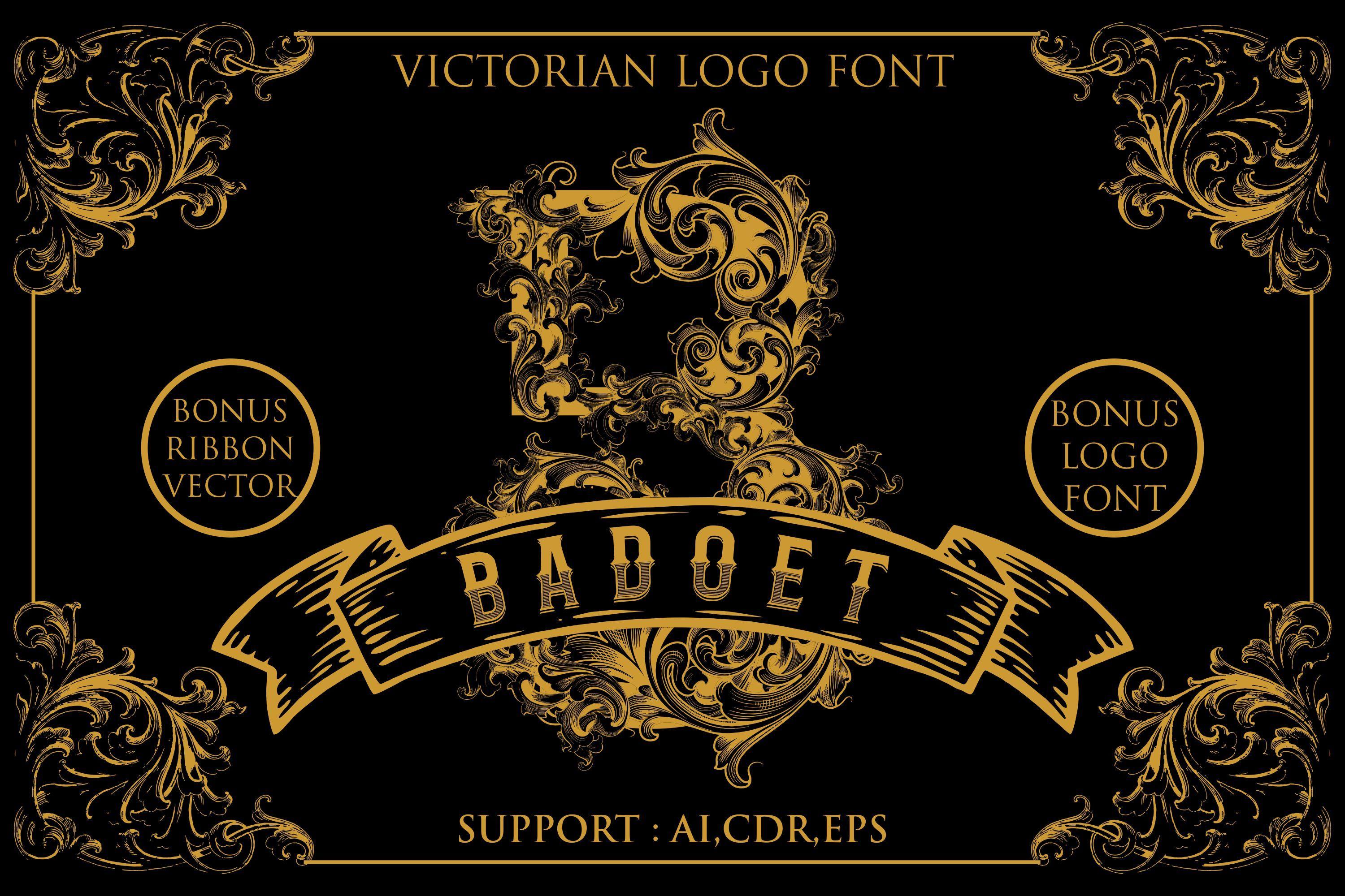 Victorian Logo - Badoet. Victorian Logo Fonts