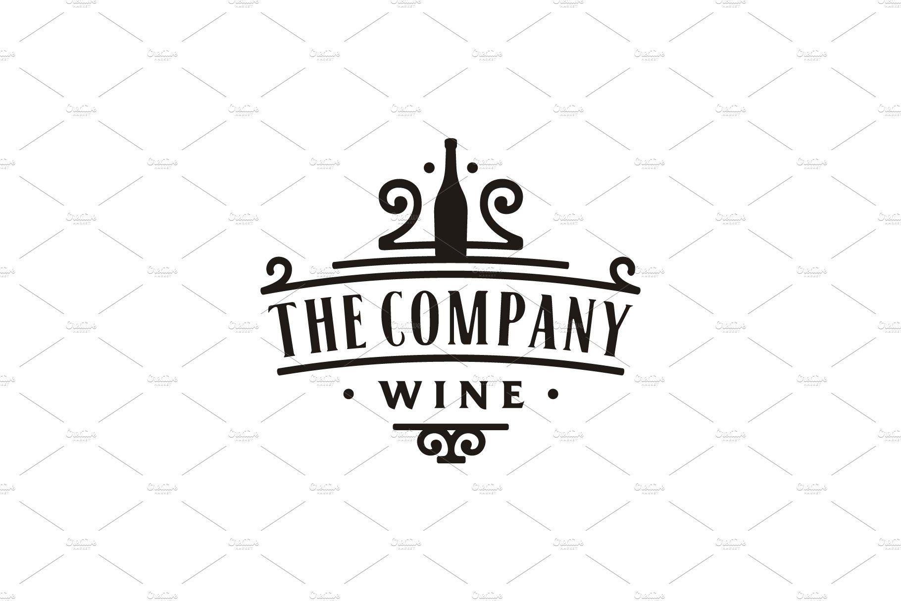 Victorian Logo - Vintage Victorian Wine Label Logo