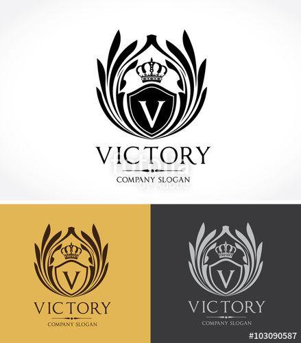 Victorian Logo - Victory logo, crest logo, v letter logo, Victorian logo, Vector logo