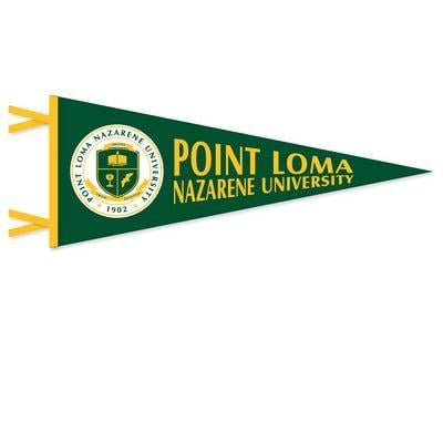 PLNU Logo - Multi Color Felt Pennant. The Point Loma Bookstore