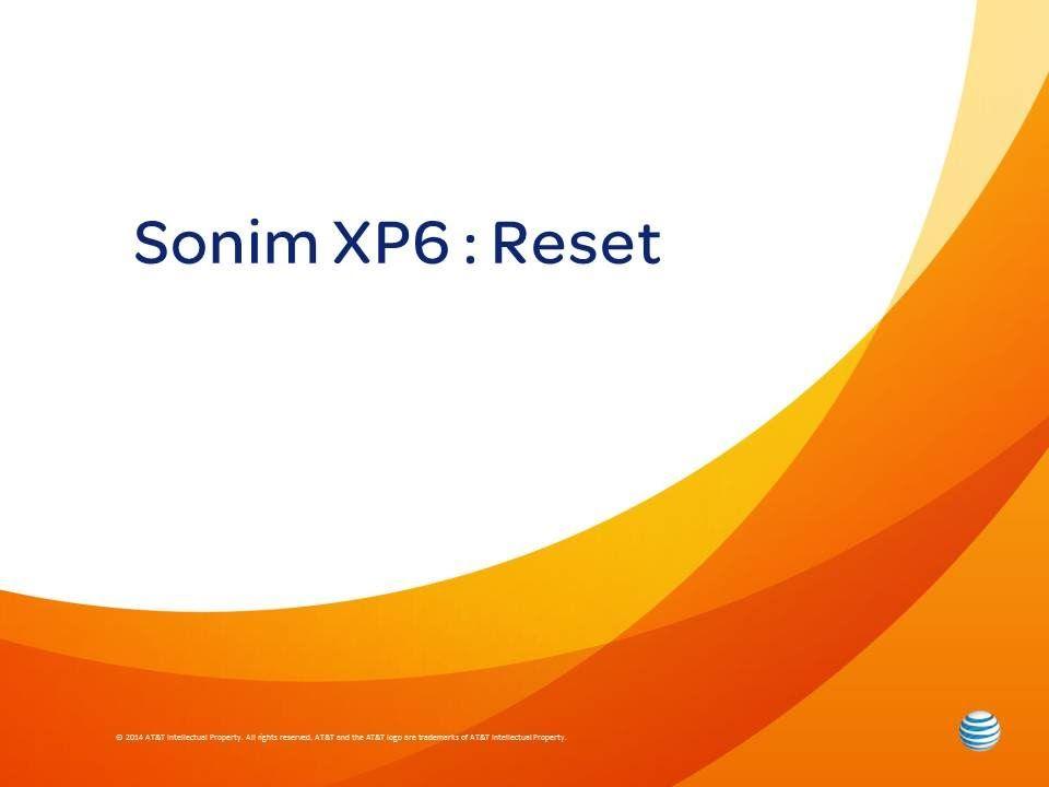 Sonim Logo - Sonim XP6 : Reset
