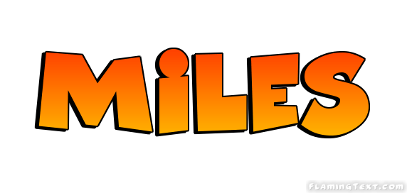 Miles Logo - Miles Logo | Free Name Design Tool from Flaming Text