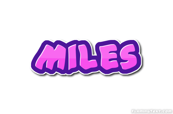 Miles Logo - Miles Logo. Free Name Design Tool from Flaming Text