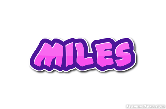 Miles Logo - Miles Logo | Free Name Design Tool from Flaming Text