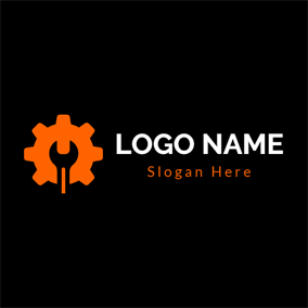 Black and Orange Logo - Free Construction Logo Designs. DesignEvo Logo Maker