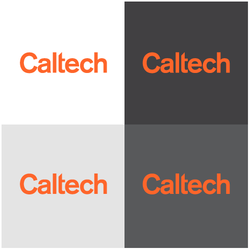 White On Orange Logo - Logo Usage Guidelines - Caltech Identity Toolkit