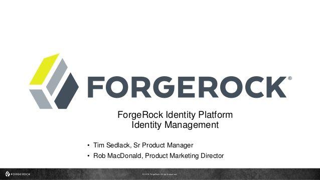 ForgeRock Logo - Identity Management with the ForgeRock Identity Platform - So What's …