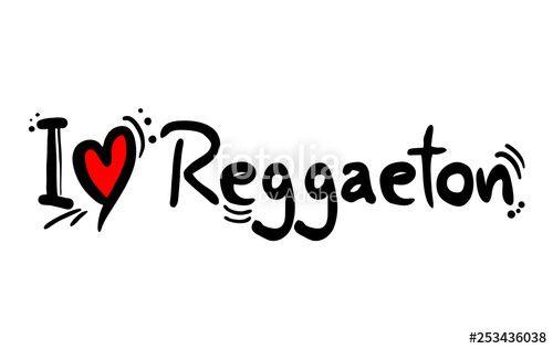 Reggaeton Logo - Reggaeton Music Style Love Stock Image And Royalty Free Vector