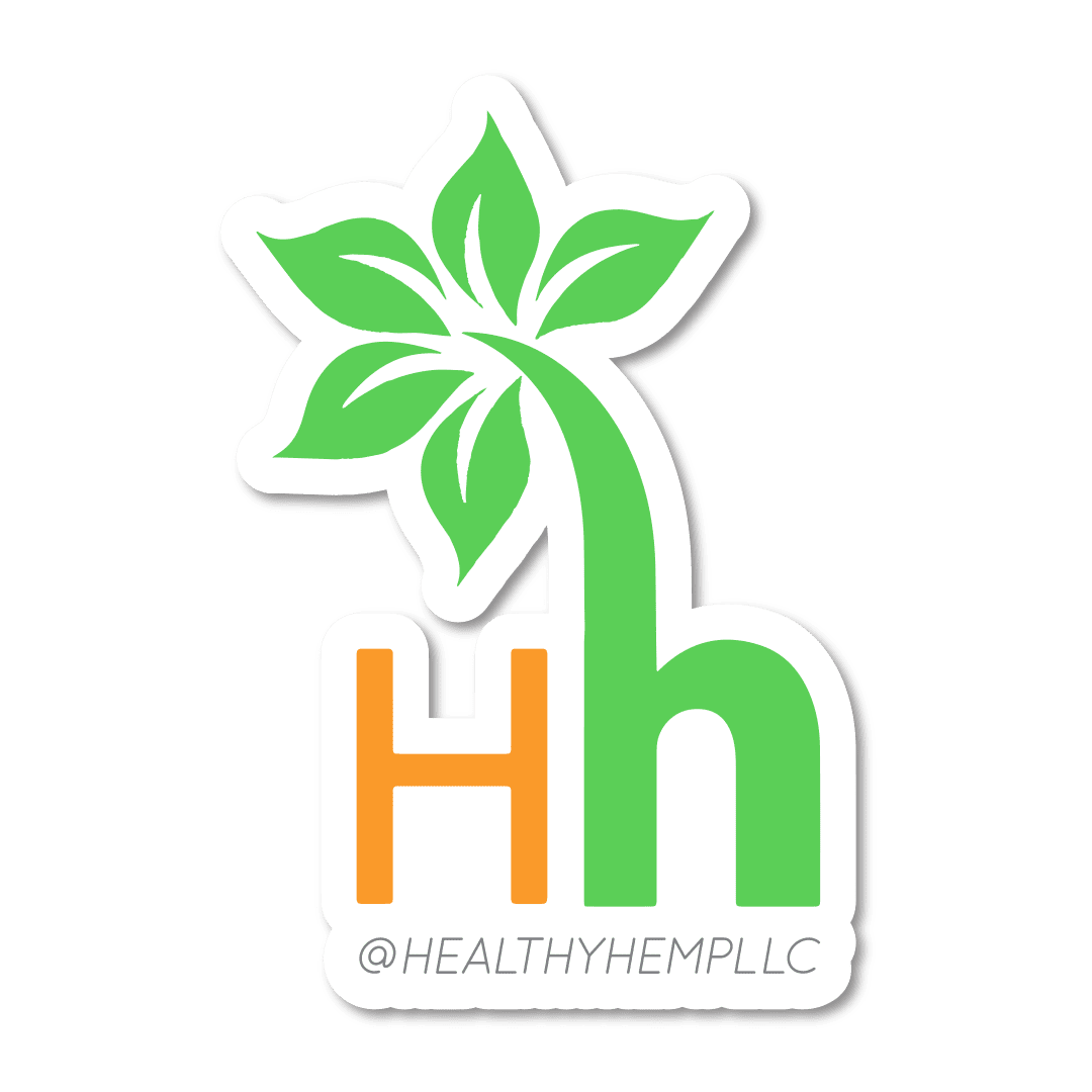 Hemp Logo - Healthy Hemp - Logo Sticker