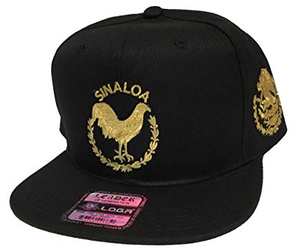 Gallo Logo - EL Gallo DE Oro DE Sinaloa Logo Federal Hat Black 2 Logos Snapback ...