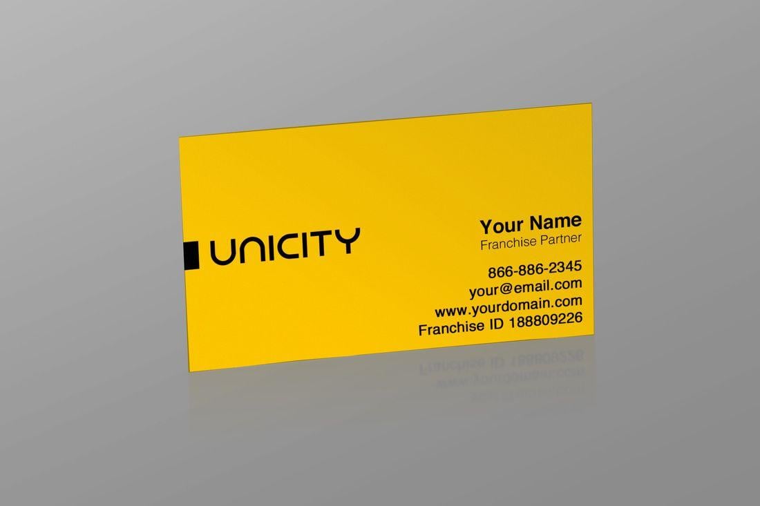 Unicity Logo - Unicity Logo Business Card - Amber Media Solutions