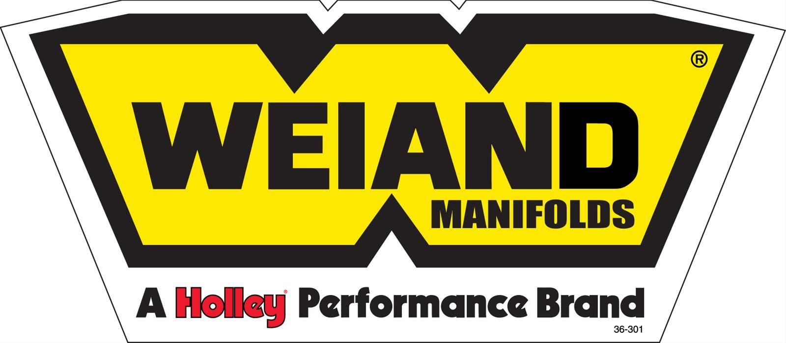 Weiand Logo - Details about Weiand 36-301 Decal Vinyl Weiand Manifolds Logo Yellow Black  Each