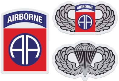 82nd Logo - 82nd Airborne Sticker Set