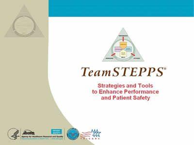 TeamSTEPPS Logo - Classroom Slides: Identifying TeamSTEPPS® Skills Supplement | Agency ...