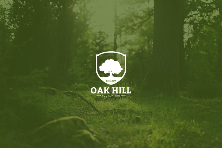 Oak Logo - Vintage Oak Tree Logo by graphix_shiv on Envato Elements