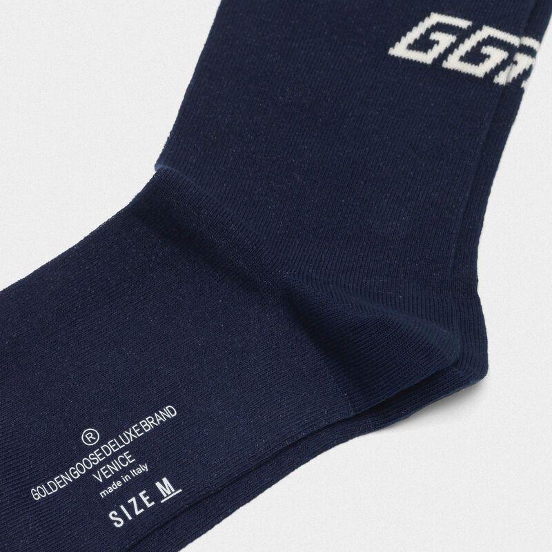 Yui Logo - Yui cotton socks with contrasting logo