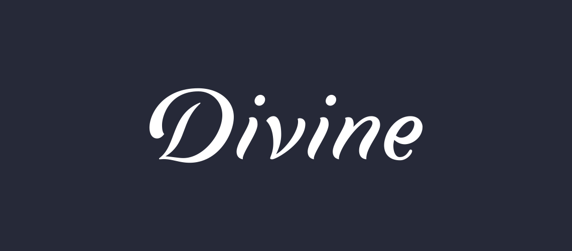 Divine Logo - Divine | Sarah Dayan | French Hand Lettering Artist & Logo Designer