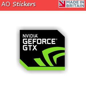NVIDIA GeForce GTX Logo - 2 5 10 20 NVIDIA GEFORCE GTX logo vinyl label sticker badge for ...
