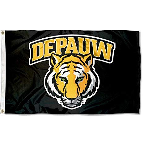 DePauw Logo - Amazon.com : College Flags and Banners Co. DePauw Tigers New Logo ...