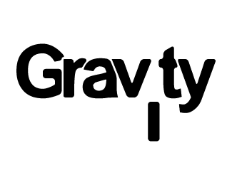 Gravity Logo - Gravity Logo design - This #logo represents the word Gravity with a ...
