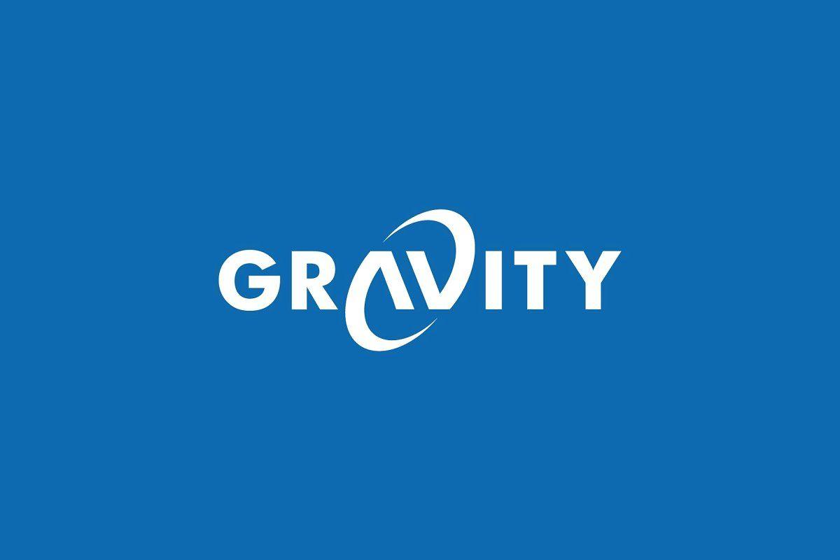 Gravity Logo - gravity monogram typography logo