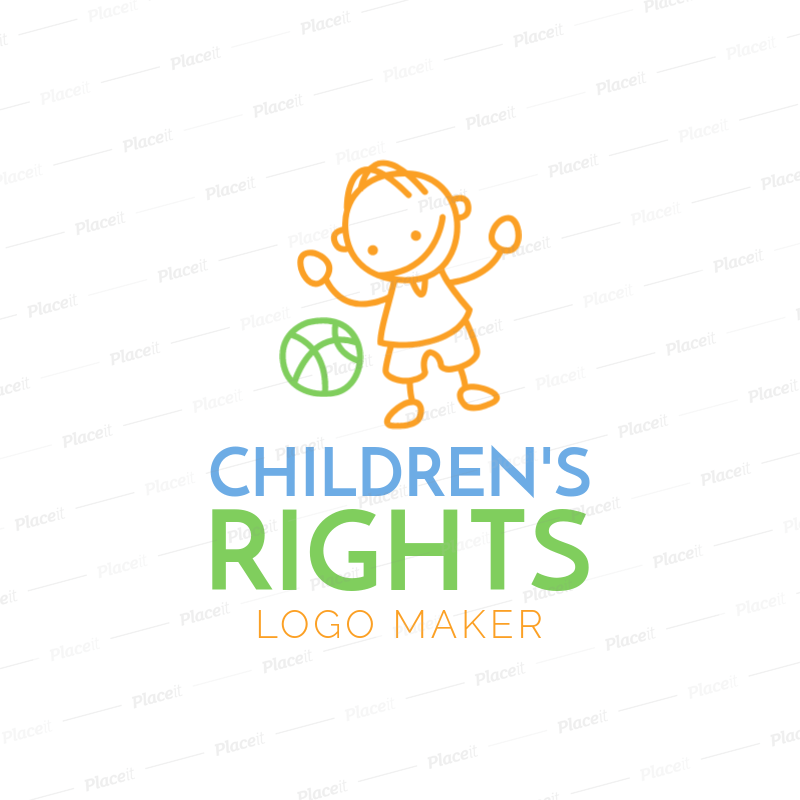 Humanitarian Logo - Logo Template for Children's Humanitarian Organization 1336e