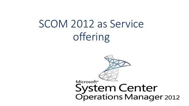 SCOM Logo - SCOM 2012 service SaaS