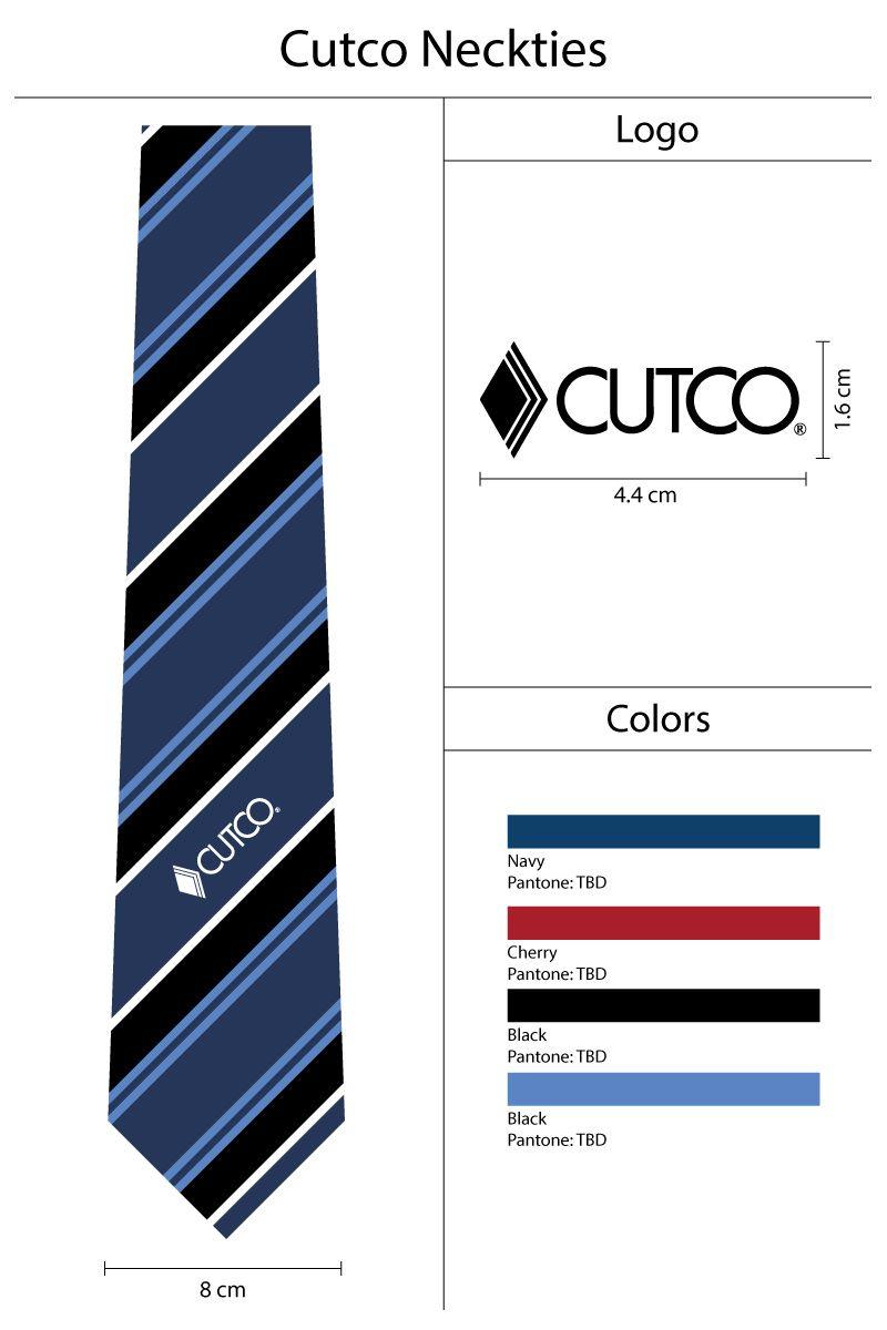 CUTCO Logo - Final Design Mock up Custom Cutco Logo Necktie. Our Custom Ties +