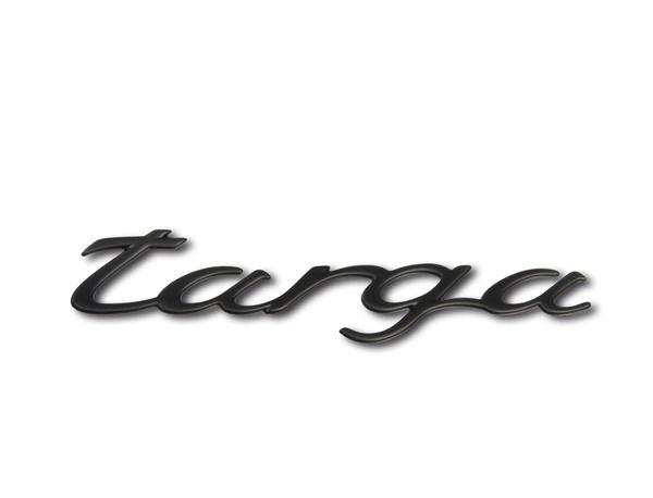 Targa Logo - Logo Targa in Rally Black for lower rear lid for Porsche 996