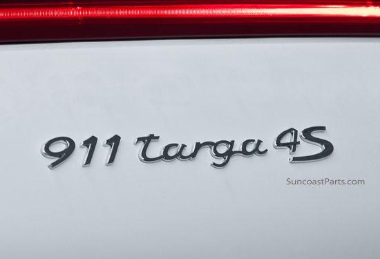 Targa Logo - Suncoast Porsche Parts & Accessories Emblem in Chrome