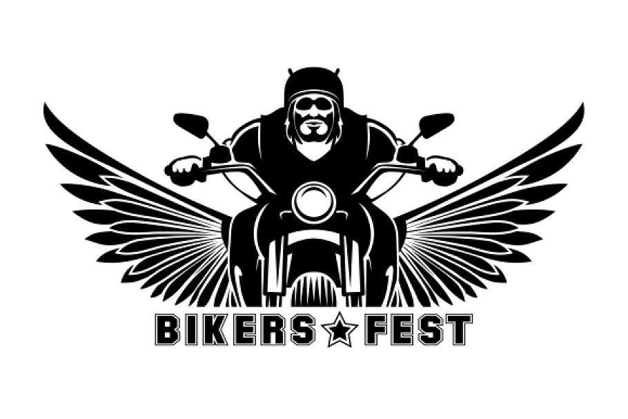 Sliding Logo - Biker logo
