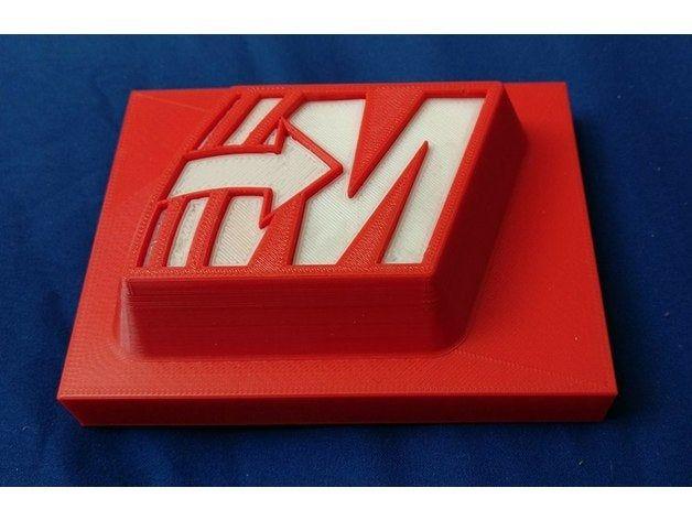 Mastercam Logo - 2 Color Mastercam Logo by Lucian151 - Thingiverse