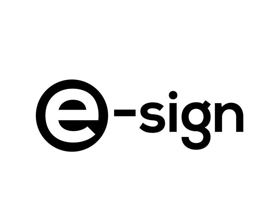 Sign Logo - Entry #33 by hossanlaam07 for e-sign logo | Freelancer