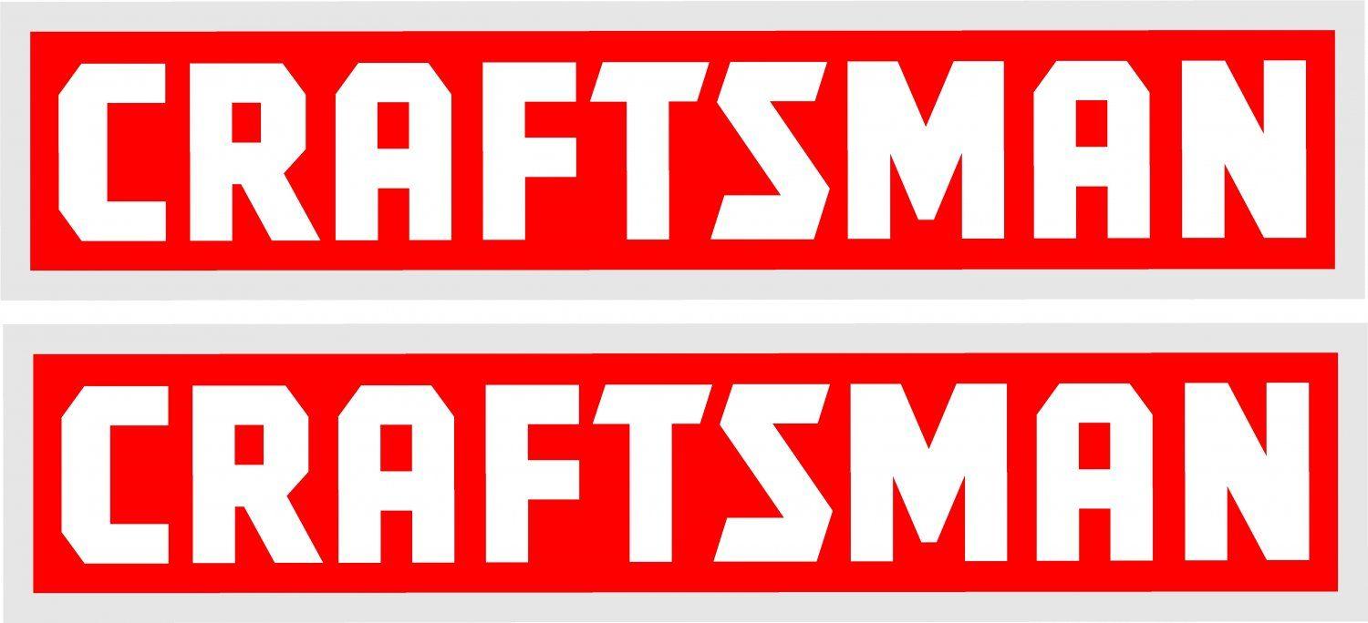 Craftsman Logo - craftsman tools set of 2 full color vinyl stickers approx 5