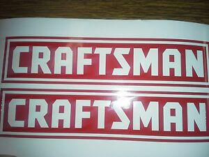 Craftsman Logo - Details about 2 Craftsman Logo Vinyl Decals